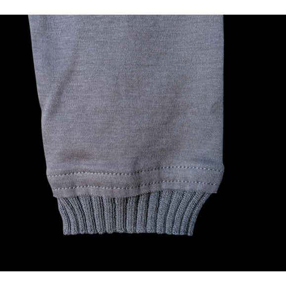 Planet Lauren G Gray Oversized Knit Collar Pima Cotton Modal T Shirt OSFM - Picture 7 of 7